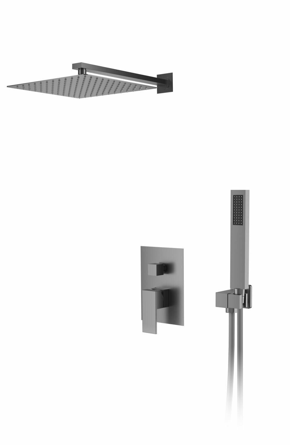 фото Душевая система для душа DK встраиваемая серый графит Bayern.Liszt (DA1515706A04)