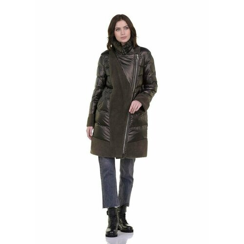 фото Куртка prima woman, размер 44, зеленый