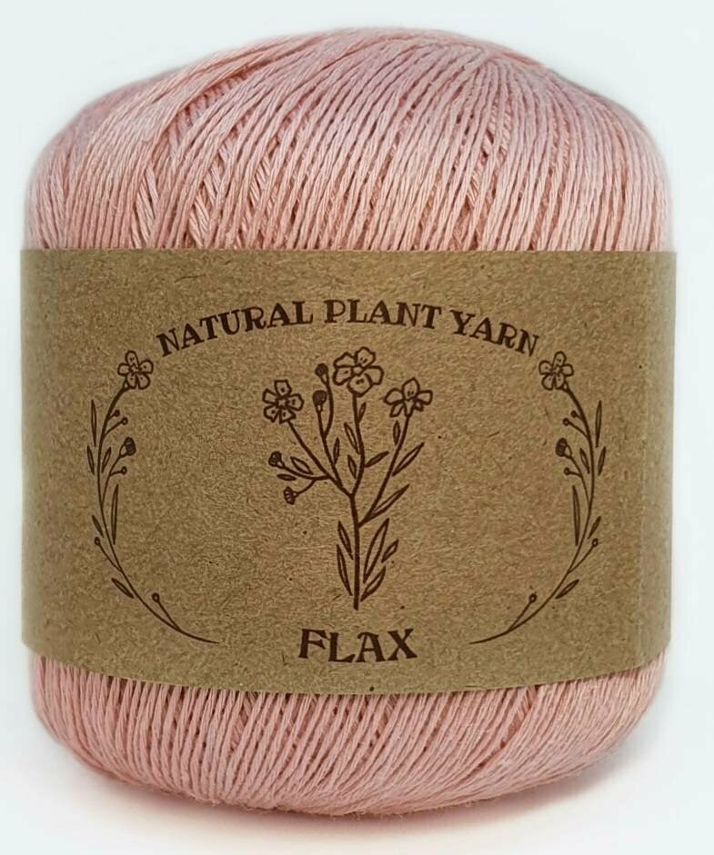 WOOL SEA FLAX 056 (розовый). Состав: лен 100%. Метраж: 50гр/200м. Количество 1 шт.