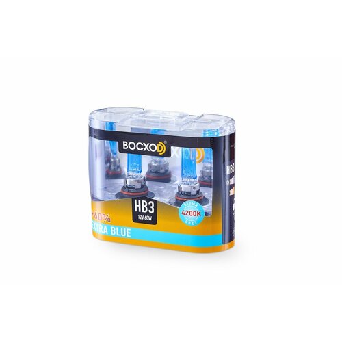 Лампа галоген HB3 12/60W к-т2 шт EXTRA BLUE +60% 4200K восхоd 80903(C)EB-2BOX