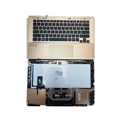 Клавиатура для ноутбука Sony Vaio SVS13, SVE13, SVS13A, SVS13A2S1C, SVS131A12T, SVS13P черная, с под клавиатура для ноутбука sony vaio svs13 sve13 без рамки серебристая