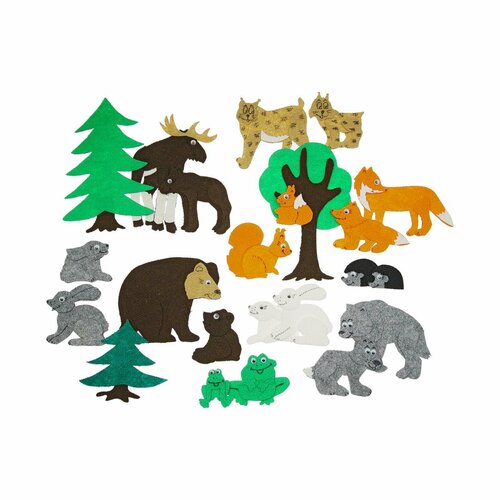 Набор дидактический Дикие животные 22 детали 1677₽