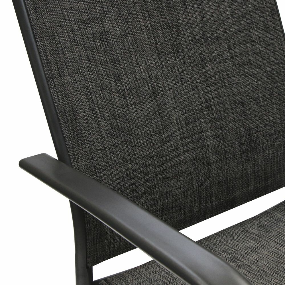 Кресло садовое стальное 56х53х85 см с текстиленом - фотография № 3