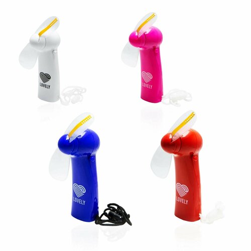 Мини-вентилятор Lovely с LED-подсветкой розовый 45000₽