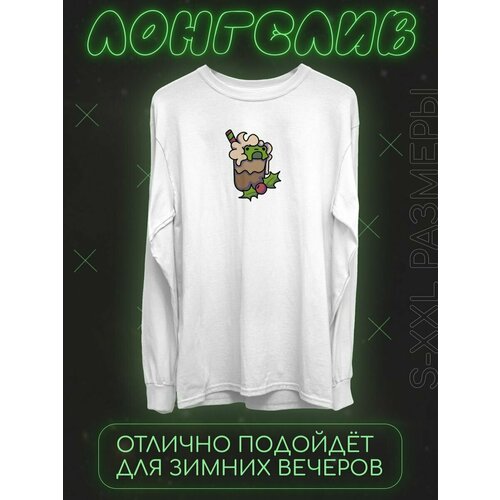фото Лонгслив shulpinchik, размер 50, белый