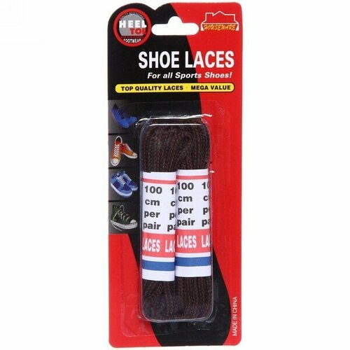 Шнурки для обуви Классические круглое сечение цвет коричневый 2 пары 100см 165₽