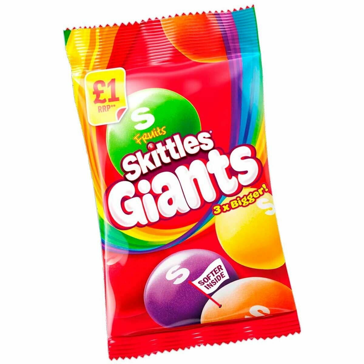 Драже Skittles Giants - в 3 раза больше! (Ирландия), 116 г - фотография № 2
