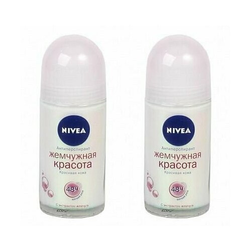 Nivea Дезодорант роликовый женский Жемчужная красота Premium Perfume,50 мл,2 шт