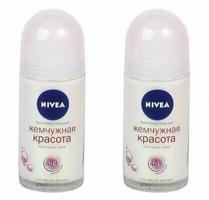 Nivea Дезодорант роликовый женский Жемчужная красота Premium Perfume,50 мл,2 шт