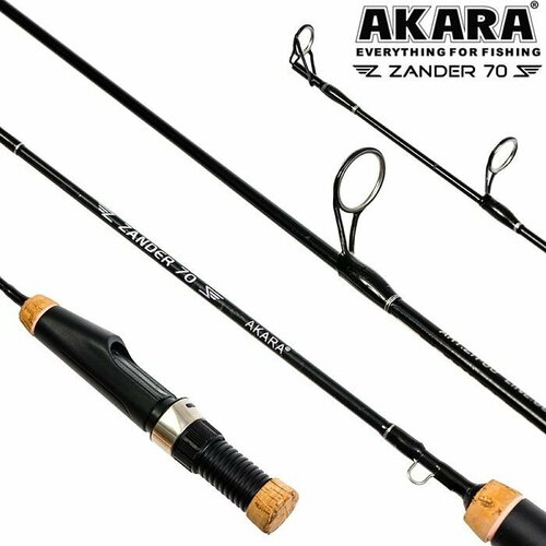 Удилище Akara Zander Hard 70см зимняя удочка kaida gold shark hard 70 см цвет зеленый