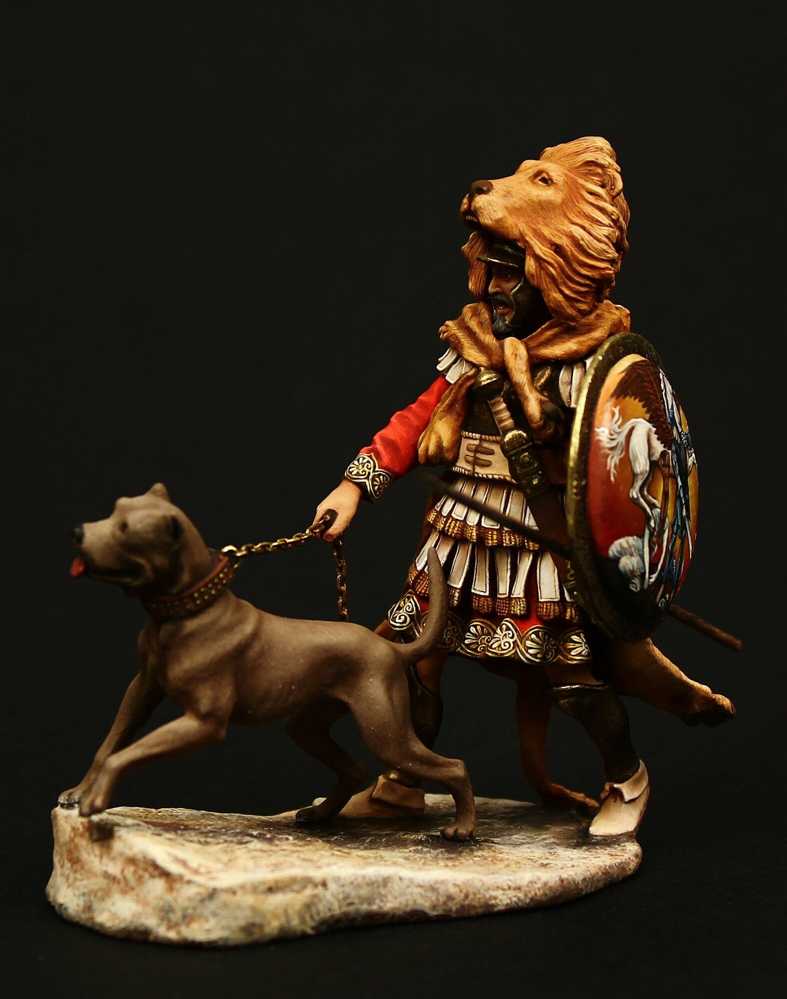 Оловянный солдатик (ТОП): Ветеран армии Карфагена с боевым псом