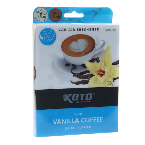 Ароматизатор под сиденье гелевый (Vanilla Coffee) 180г Double supreme KOTO