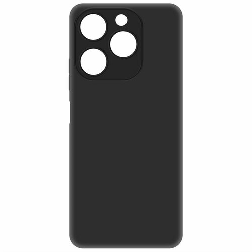 Чехол-накладка Krutoff Soft Case для ITEL A70 черный чехол накладка krutoff soft case море для itel a70 черный