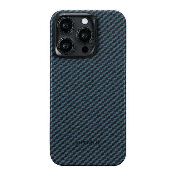 фото Чехол Pitaka MagEZ Case 4 для iPhone 15 Pro Max 1500D Black/Blue Twill (KI1508PM)