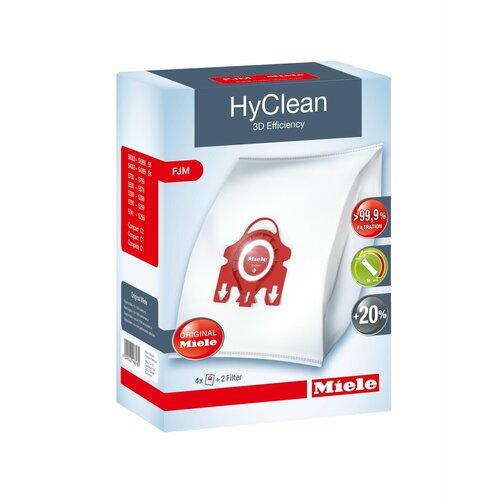 Аксессуар Miele Мешок-пылесборник FJM HyClean 3D Efficiency комплект мешков hyclean 3d fjm 5шт комплект для пылесоса miele 10632910 07805100 9153490