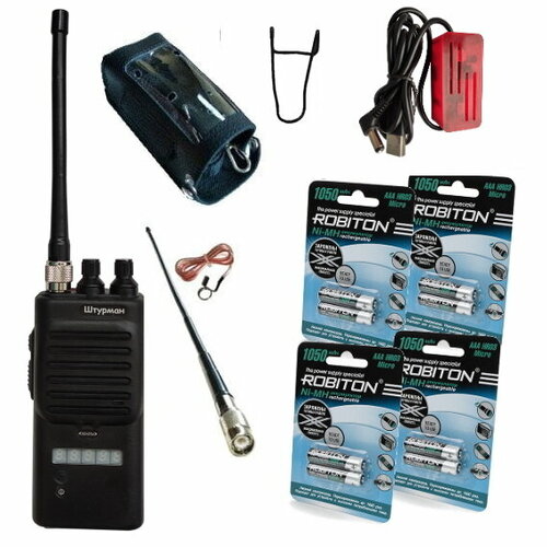 Штурман-230М- AMFM Си-Би 27 МГц рация с чехлом аккумуляторами и зарядным устройством от USB 1850000₽