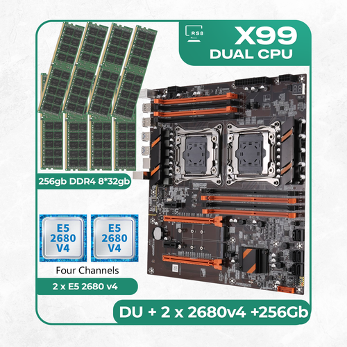    X99: ZX-DU99D4 + 2 x Xeon E5 2680v4 + DDR4 256 832