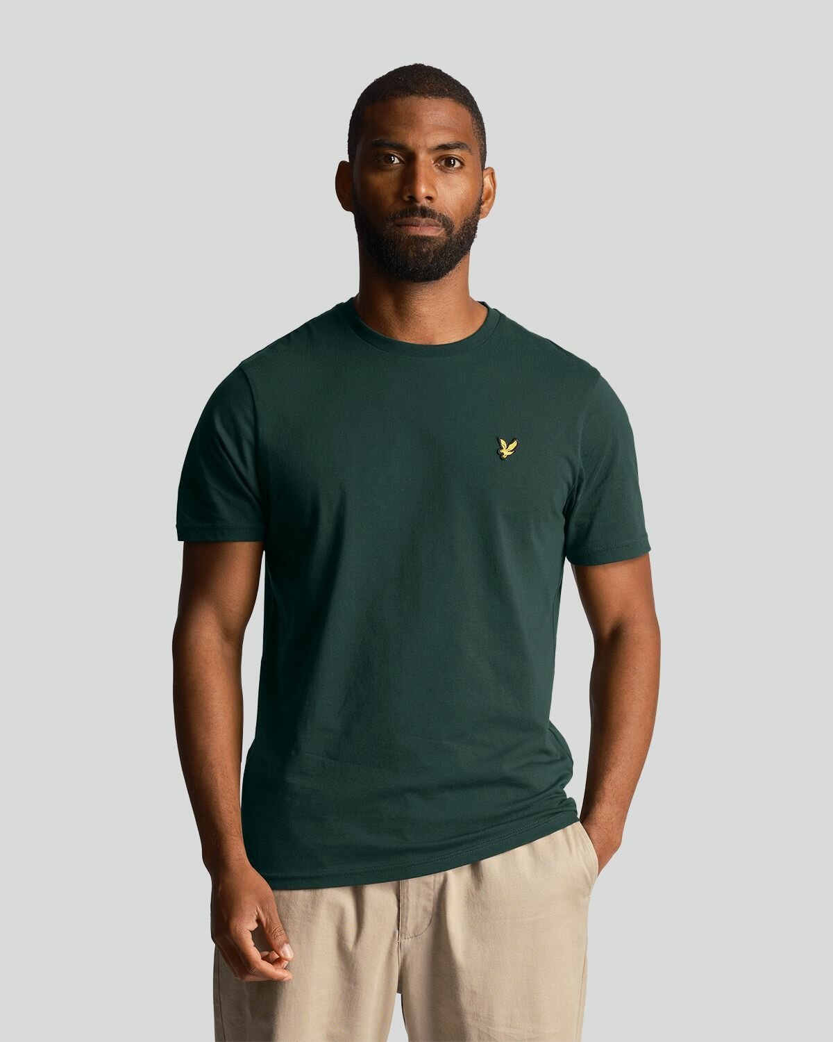 Футболка Lyle & Scott Plain T-shirt, размер L, зеленый, мультиколор