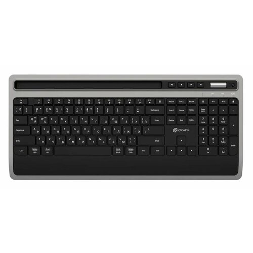 Клавиатура Oklick 860S серый/черный (1809323)