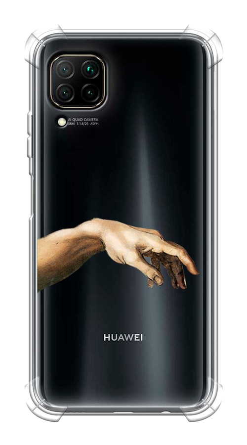 Противоударный силиконовый чехол на Huawei Nova 6 SE / Хуавей Нова 6 SE с рисунком Creazione di Adamo 1