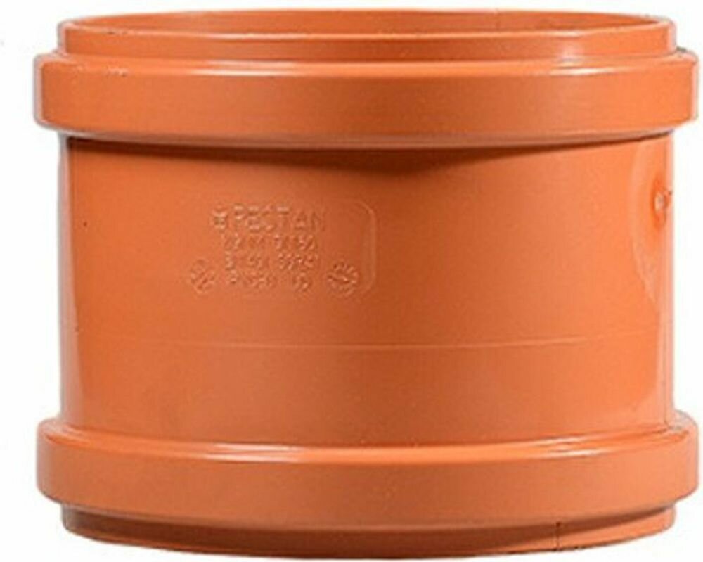 фото Муфта соединительная с упором ПВХ Pestan 160 мм