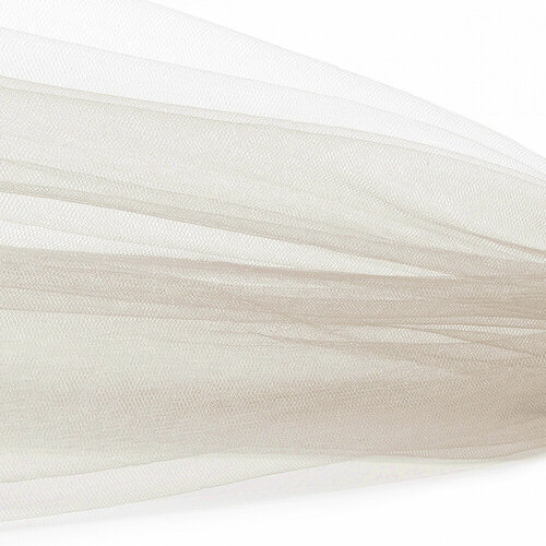 Фатин Кристалл средней жесткости блестящий арт. K. TRM шир.300см, 100% полиэстер цв. 93 К уп.5м - молочно-розовый