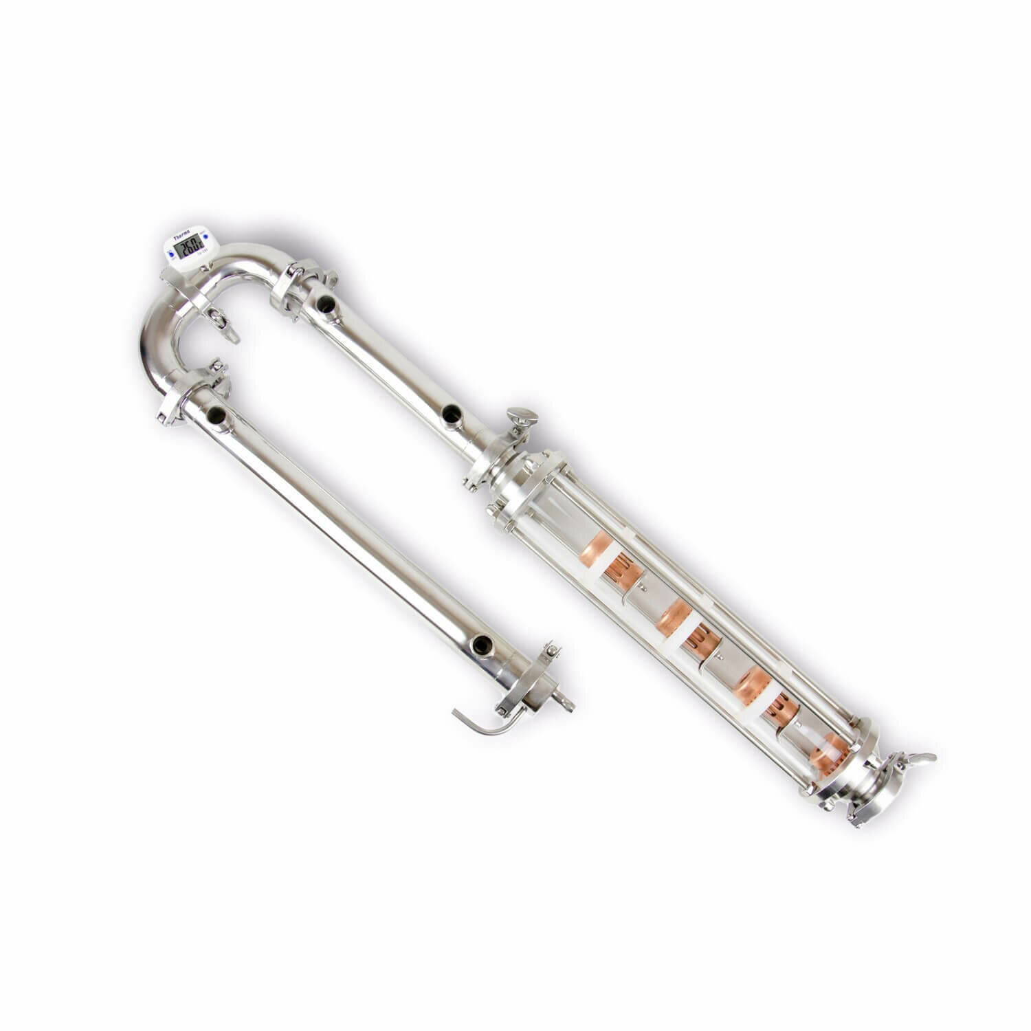 фото Колонна Mendeleeff Cap 1,5 дюйма, колпачковая, медь, 4 уровня