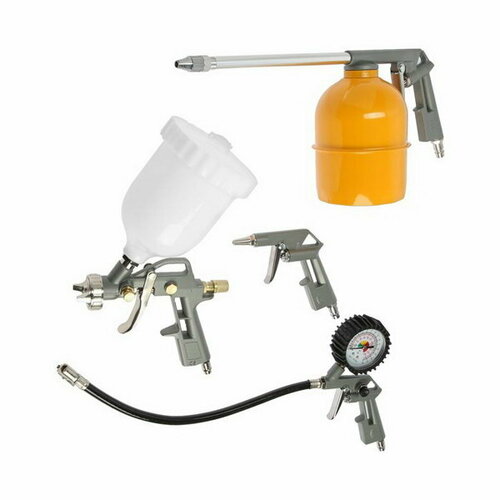 Набор пневмоинструмента DKSG05 краскораспылитель с верхним бачком 5 предметов 466300₽