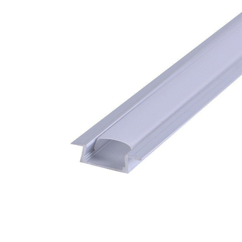 фото Комплект врезного алюминиевого профиля с рассеивателем, 22х6мм, 1м REXANT, цена за 1 шт