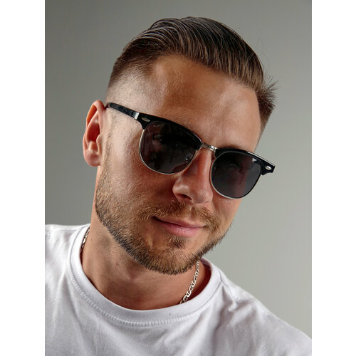 Солнцезащитные очки Cafa France, черно-серый