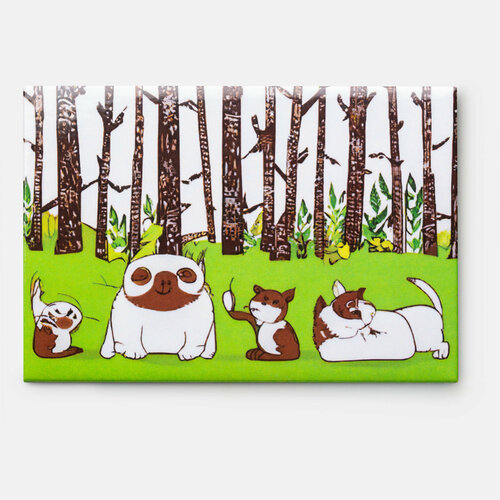 Магнит Шедеврум нейроберёзы длина 9 высота 6 см вес 50 г 190₽