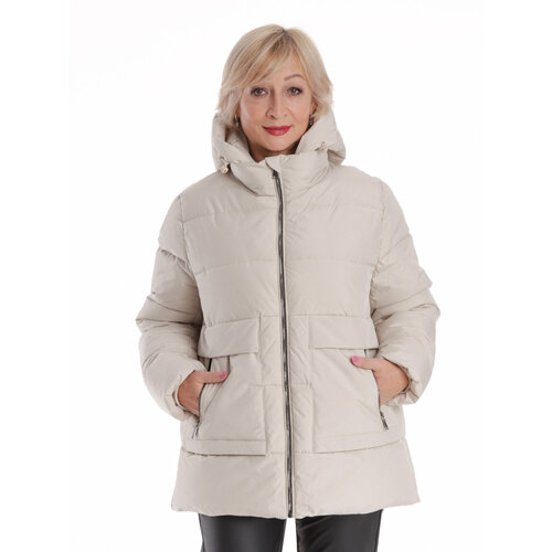 фото Куртка modtex, размер 52, бежевый