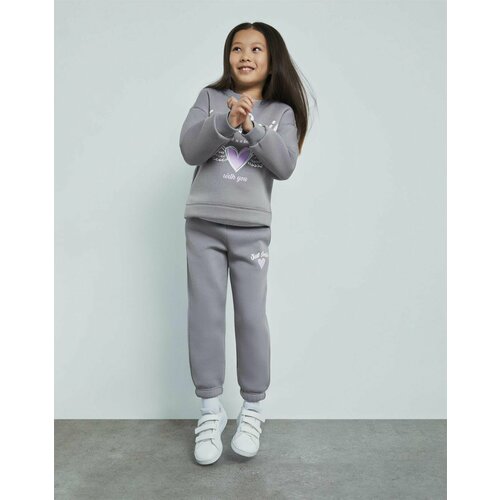 фото Брюки gloria jeans, размер 4-5л/110 (30), серый