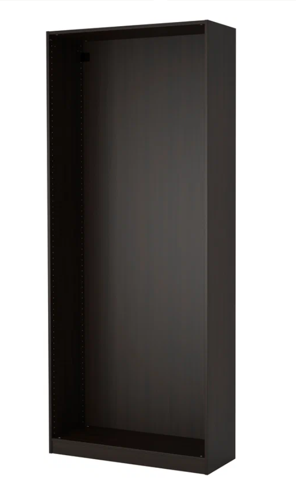 Каркас пакс для гардероба PAX 100x35x236 см, черно-коричневый