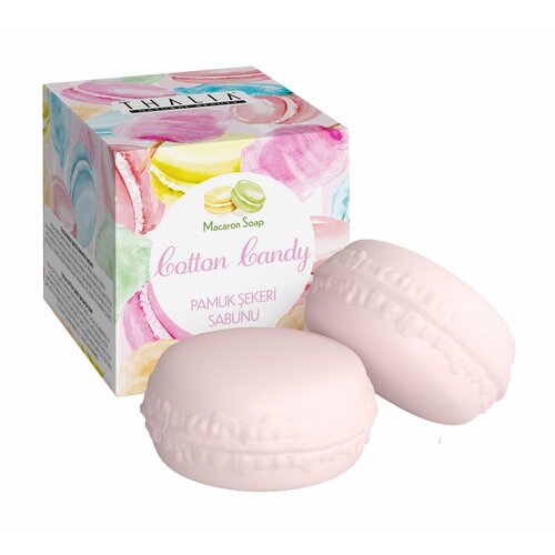 Macaron Soap Cotton Candy Мыло с ароматом сахарной ваты, 100 г