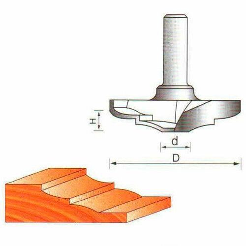 Фреза Globus 2402 d60 (12) фигирейная горизонтальная