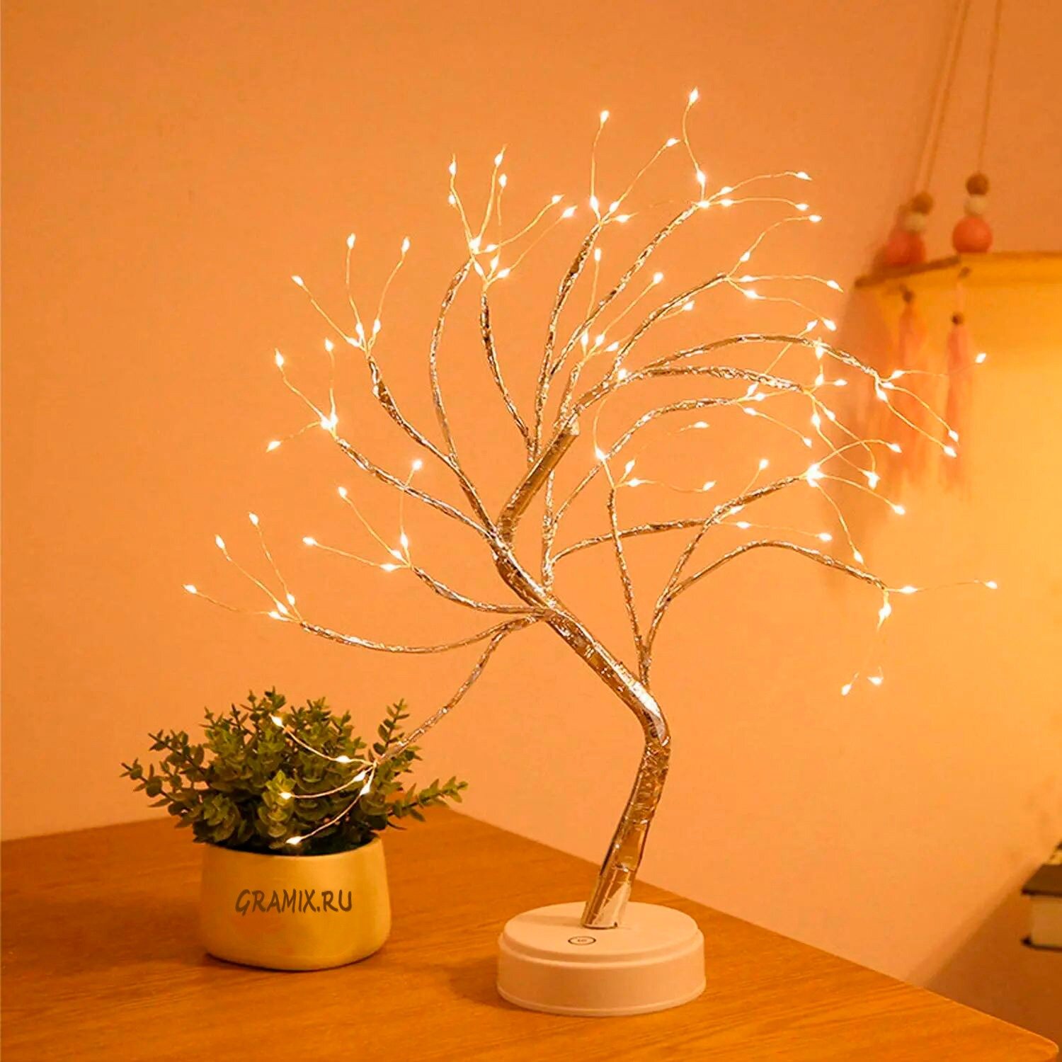 Светодиодный светильник-ночник Дерево, 50 см (теплый свет) - фотография № 1