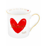 Кружка / чашка для кофе, чая 310 мл 12х8,5х9 см Elan Gallery Сердце - изображение