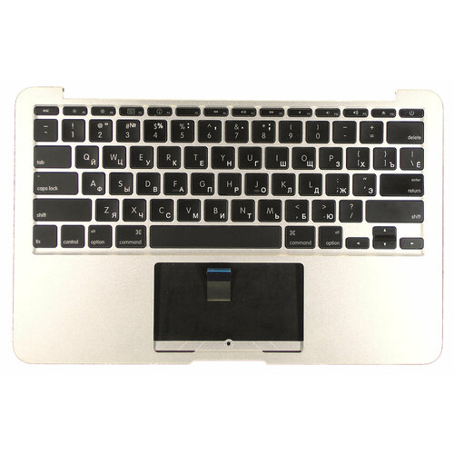 клавиатура keyboard для ноутбука apple macbook a1370 2010 черная без подсветки плоский enter топ панель Клавиатура ОЕМ для ноутбука MacBook A1370 2010+ черная без подсветки плоский ENTER топ-панель