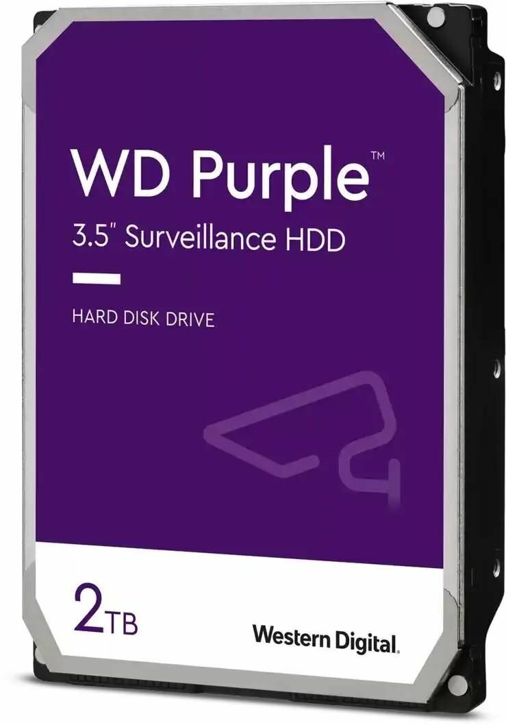 Жесткий диск WD Purple WD23PURZ, 2ТБ, HDD, SATA III, 3.5"