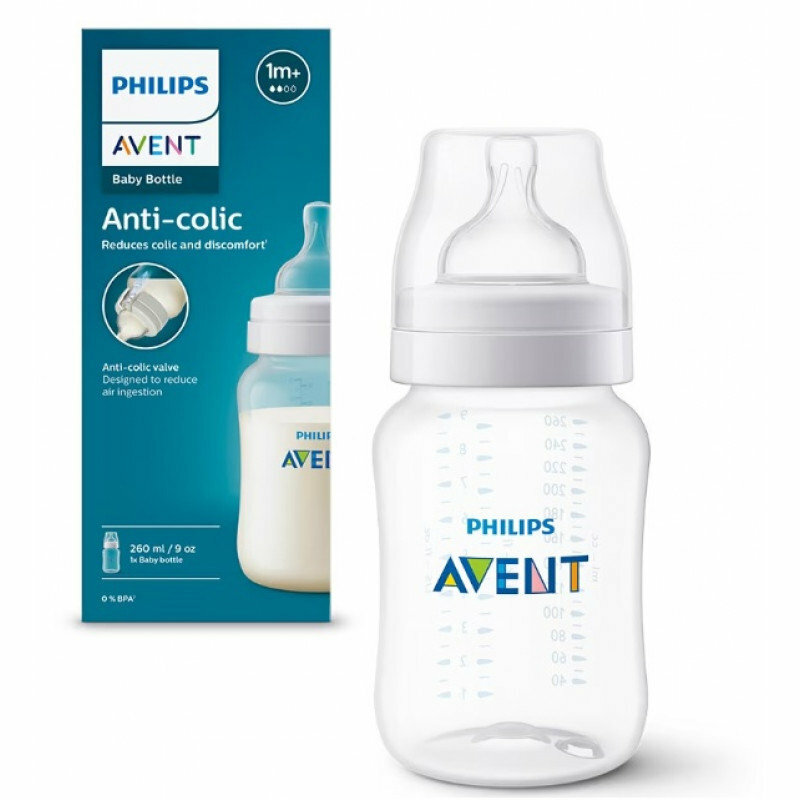 Бутылочка для кормления Philips Avent Anti-colic 1+ мес., 260 мл, 1 шт - фото №13