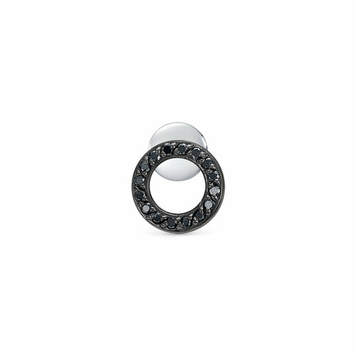 фото Пирсинг vesna jewelry, белое золото, 585 проба, родирование, бриллиант, средний вес 0.59 гр.