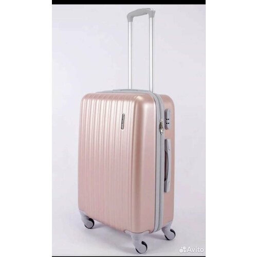 Чемодан чемоданмсин, 37 л, размер S, пыльная роза чемодан чемоданмсин 37 л размер s экрю