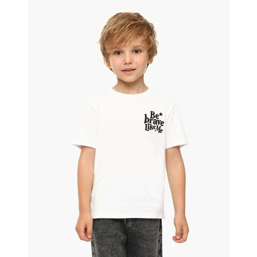 фото Футболка gloria jeans, размер 7-8л/128 (32), белый