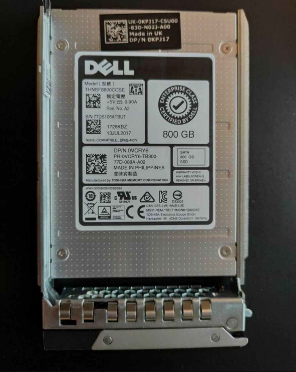 800 ГБ Внутренний SSD-диск Dell 400-ATLJ (400-ATLJ)