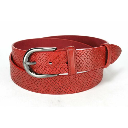 фото Ремень glamour, размер 120, красный