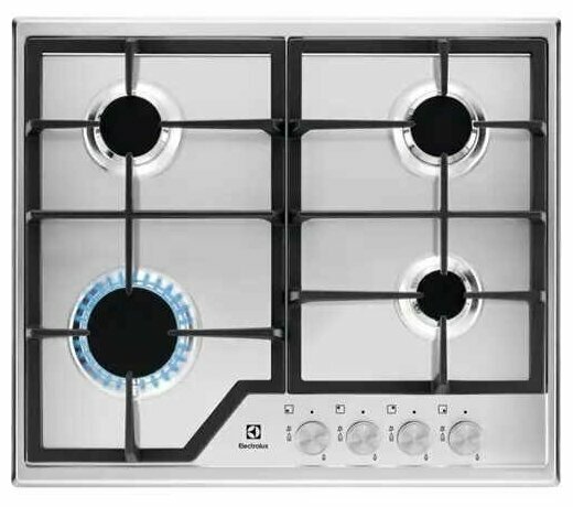 Варочная панель газовая Electrolux KGS6426SX нержавеющая сталь