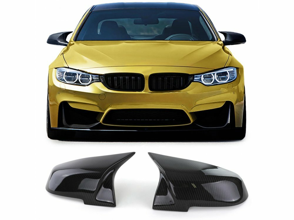 Накладки крышек зеркал M-Performance черный карбон для BMW 3 Series F30, M2, 2011-2018 года