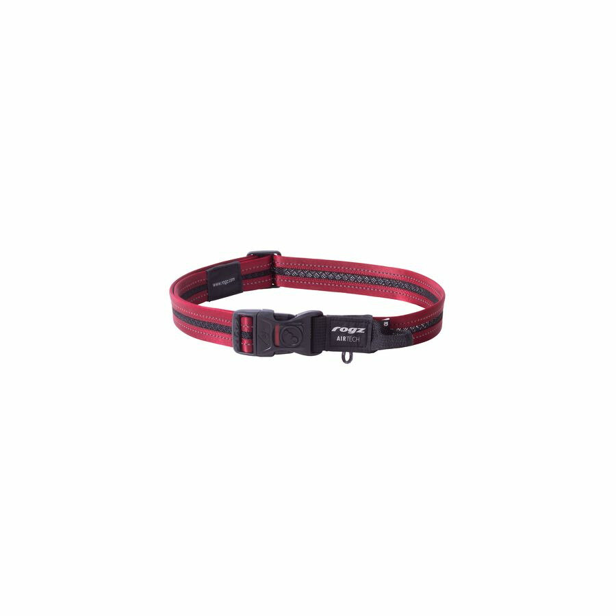 фото Rogz Air Tech Halsband XL Red ошейник для собак крупных пород, размер XL, обхват шеи 43-70 см, цвет красный