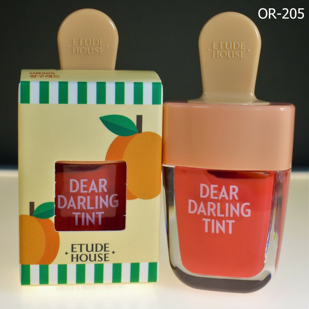 Увлажняющий гелевый тинт для губ Dear Darling Water Gel Tint Shark Red Etude House - фото №7